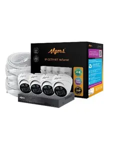 MYERS-8CH IP KIT 5MP 4xTurret – Intelligens 5 Megapixeles IP Kamera Rendszer (PoE), 8 csatornás NVR - 4 IP kamerával