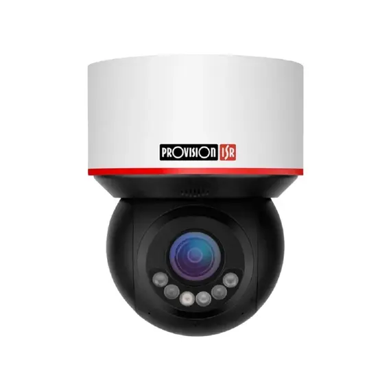 PROVISION-ISR PTZ Mini PTZ dome, 4MP, IP, 4x motoros zoom AI - DDA Analytikas és PoE+ funkció