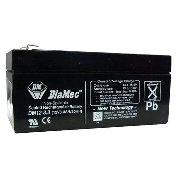 DIAMEC AGM akkumulátor, 12V / 3,3Ah, zárt, gondozásmentes