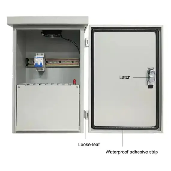 GENATA precíz kültéri szigetelt és zárható ipari fém szekrény.