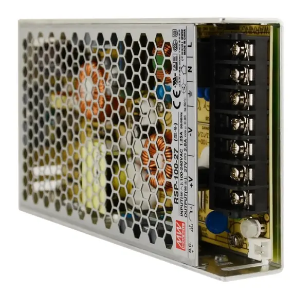 PULSAR RSP-100-27 27V 100W 3,8A IP20 Fémházas Tápegység Professzionális Kivitel