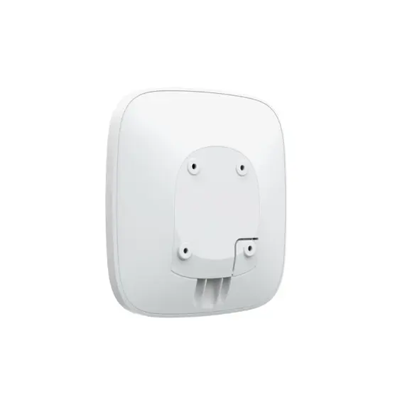 AJAX SYSTEMS Ajax Hub vezetéknélküli riasztóközpont (HUB) beépített LAN és GSM / GPRS kommunikátorral, 100 vezetéknélküli eszköz, 9 partíció, 10 IP kamera és 50 felhasználó kezelése. Beépített akkumulátor, fehér