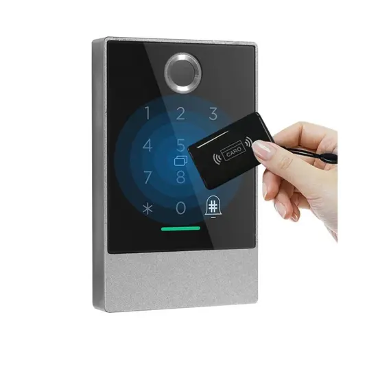 HONNOR SECURITY IP66 vízálló, önálló érintő számkódos, ujjlenyomatos beléptető terminál, kapucsengő funkcióval, Bluetooth, TTlock applikáció 