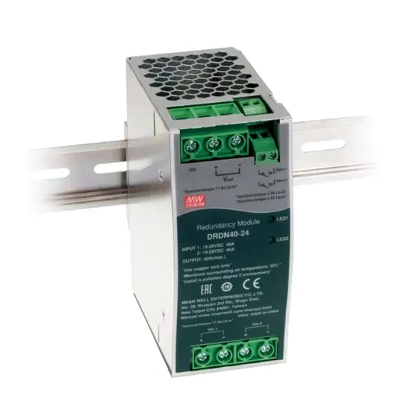 PULSAR DRDN40 48V 40A Redundáns DIN-sínes Modul IP20 Fekete Fémházas