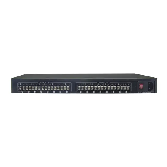 PROVISION-ISR Tápegység CCTV-hez, 16 csatornás 1U (rackbe szerelhető) házban, 100-240 Vac bemenet, 11-15 Vdc (szabályozható), max. 20A kimene