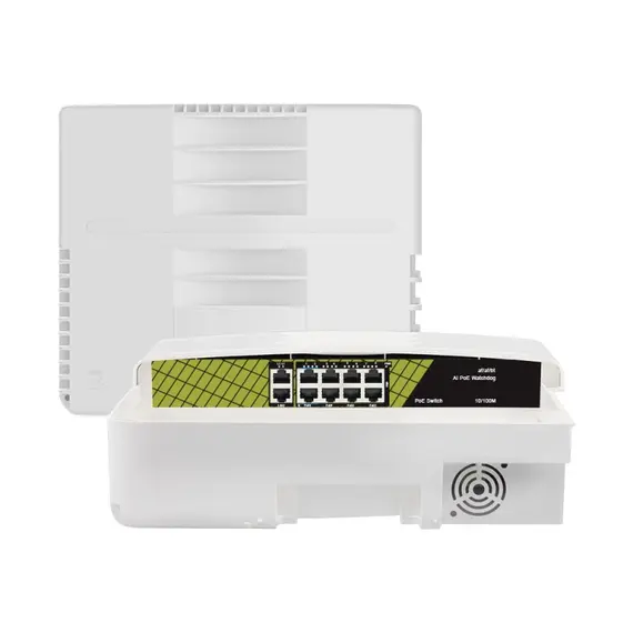 GENATA 8FE(PoE)+2FE(UP-LINK) VÍZÁLLÓ PoE SWITCH 2DB 60WATTOS PORTTAL