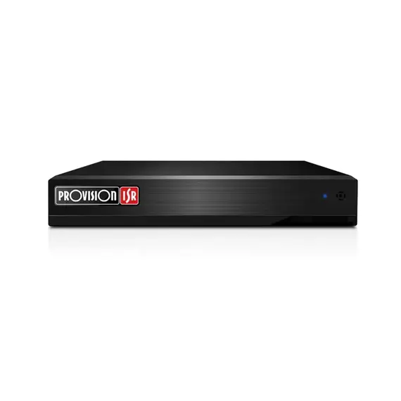 PROVISION-ISR Hybrid rögzítő, 16 analóg csatornás, max. 5 MP AHD és IP felbontás alarm ki/be menet